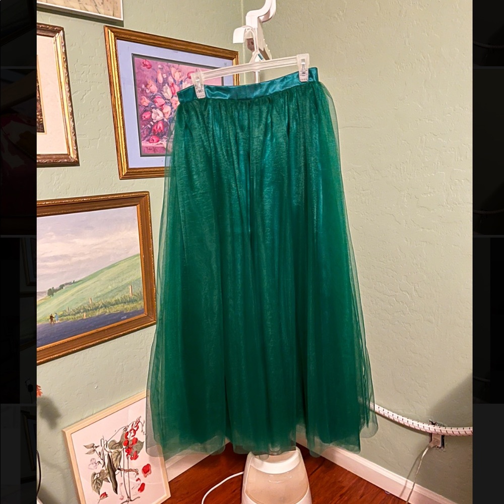 Maxi tulle skirt